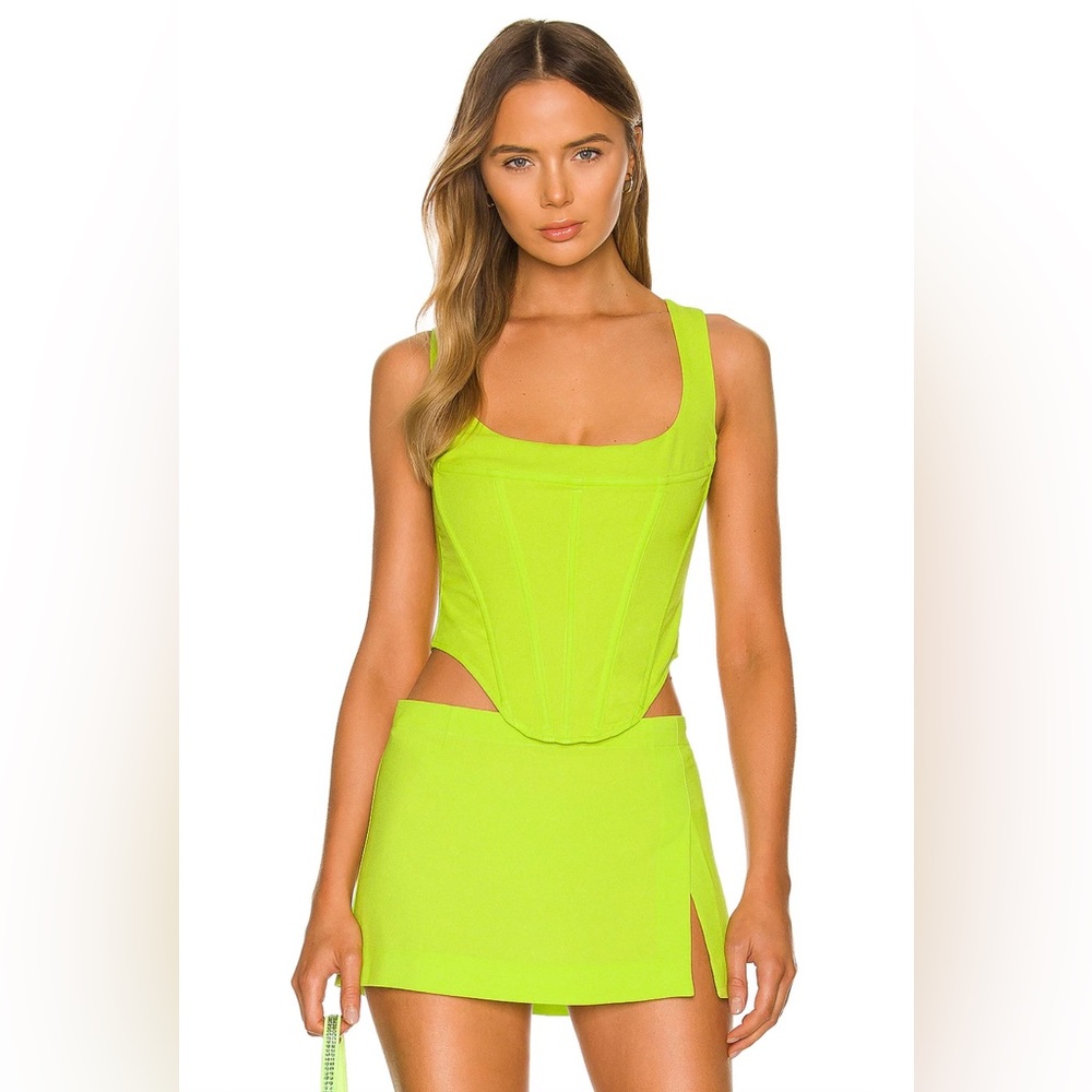Miaou Lime Green Campbell corset